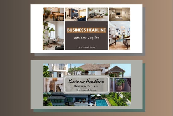 create real estate facebook cover page template with canva