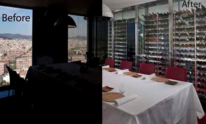 do hdr real estate photo editing and retouching