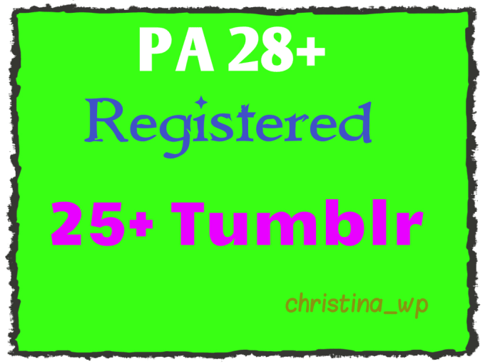 give 20 Registered Expired Tumblr Blog with PA 28 above