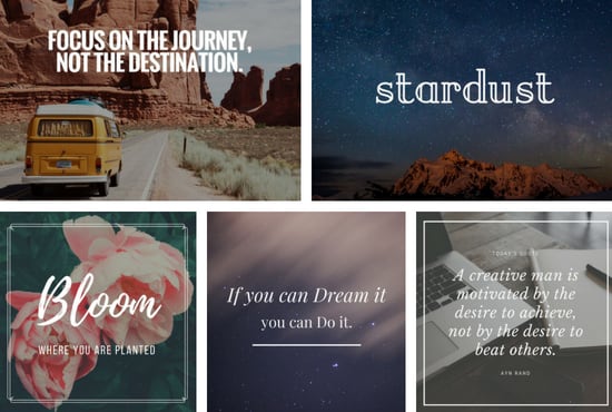 create 10 instagram picture quotes