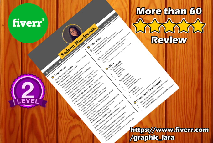 Resume Design Resume Writing Cover Letter By Graphic Lara