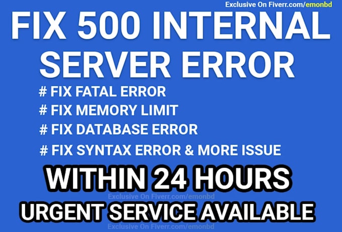 fix 403, 404, 500, 503, critical error, fatal error in wordpress website