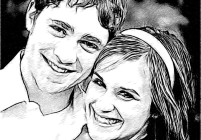 Turn your photo into pencil or chacoal sketch by Proxieyy | Fiverr