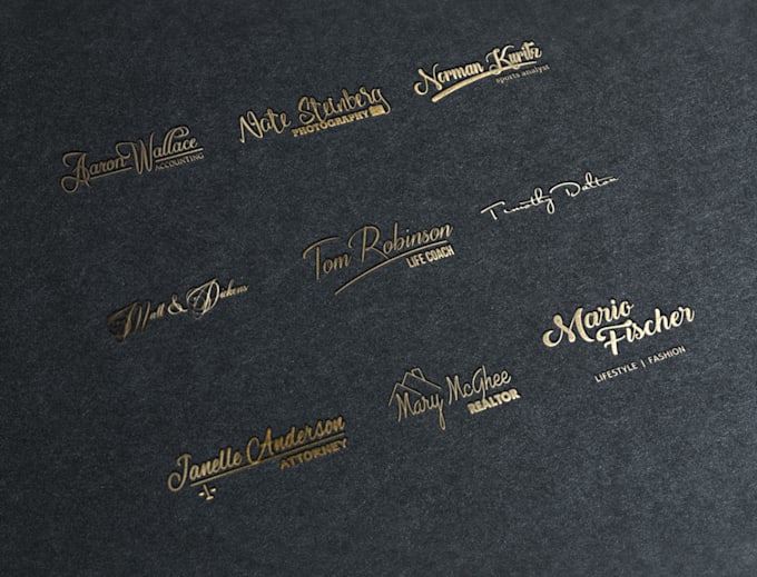 create 3 PREMIUM Signature logo with Source Files