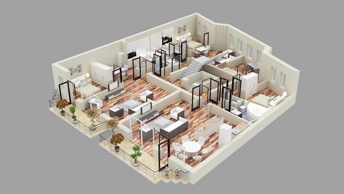 make interior,exterior and 3d floor plan
