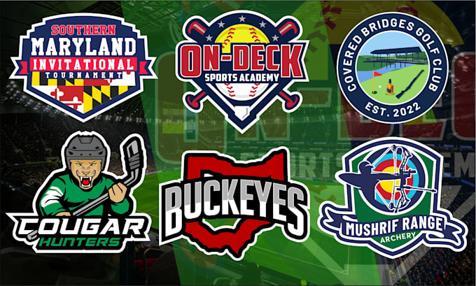 design baseball, basketball, football, hockey sports logo