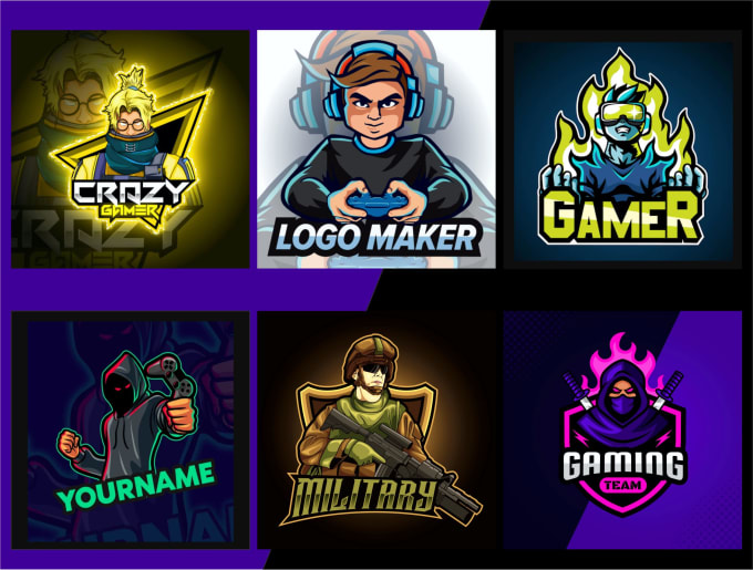 design twitch, youtube, gaming logo