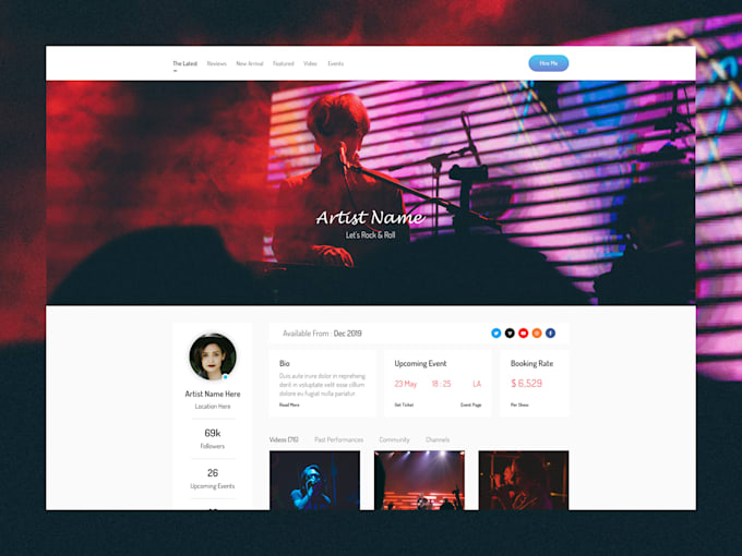 design a modern responsive website