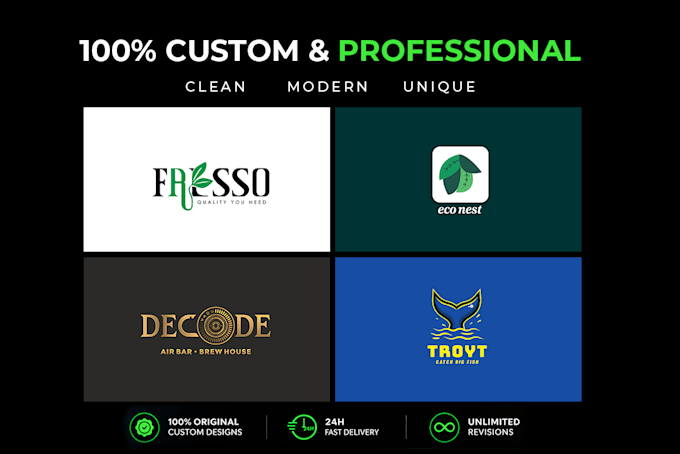 design a minimalist logo and brand identity for you