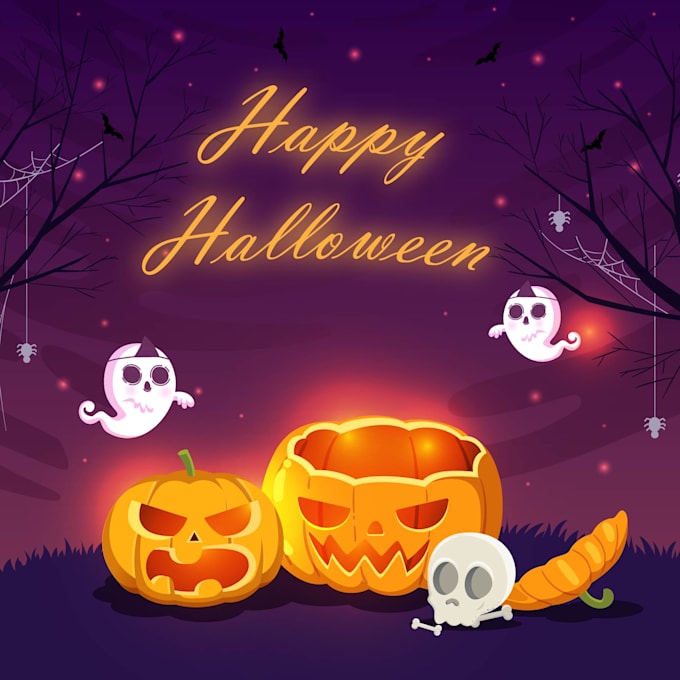 draw christmas and halloween illustrations
