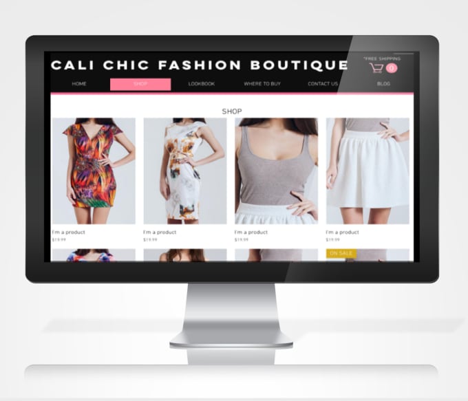 design you a High End Fashion eCommerce Website Via Wix