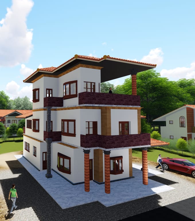 create 3D animation of your house or building