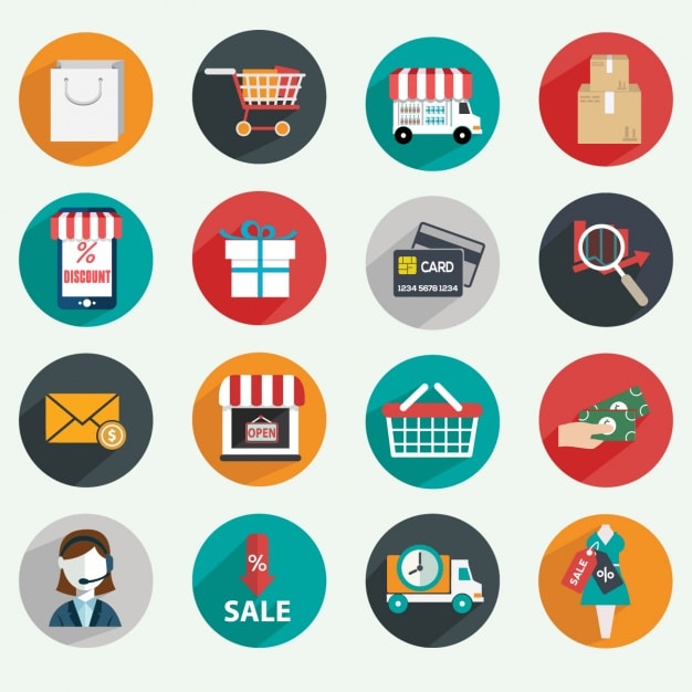 design line and flat icons for website, web app, mobile app