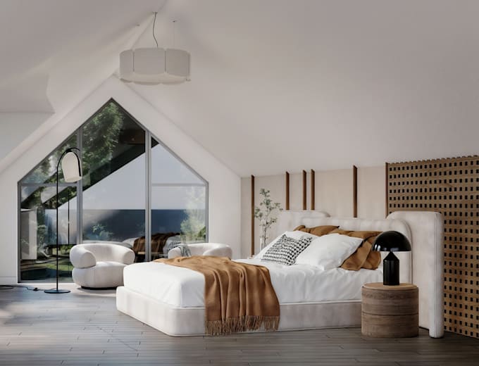 create realistic residential interior renders