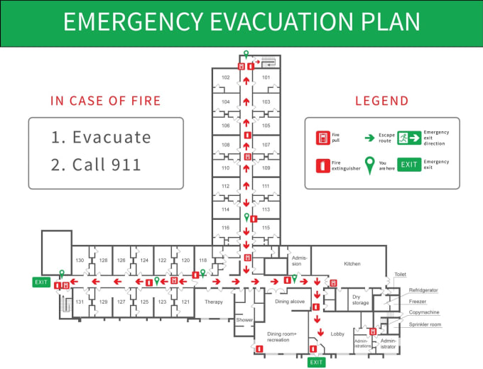 Create evacuation plan from your drawing by Newminya