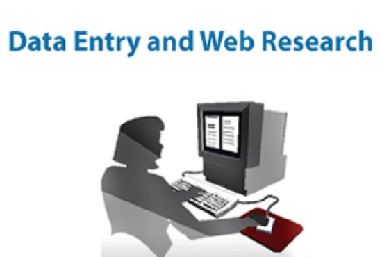 web research and data entry