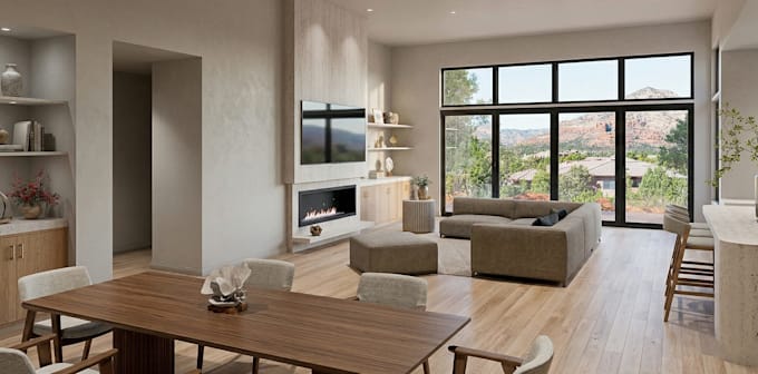 create 3d rendering in sketchup or 3ds max