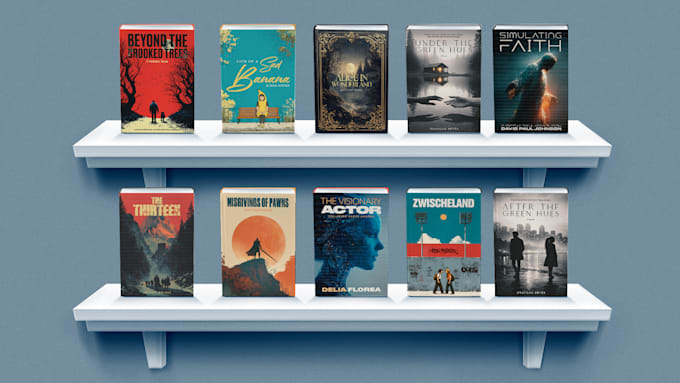 design a custom book cover for print, ebook and KDP