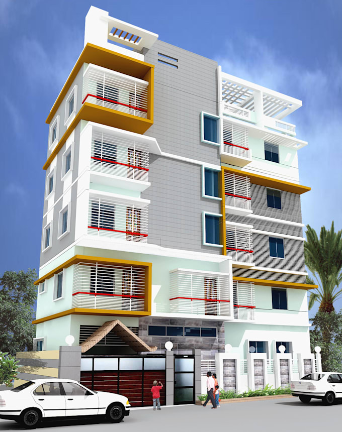 Create 3d model and render architectural project by Akash1sh | Fiverr