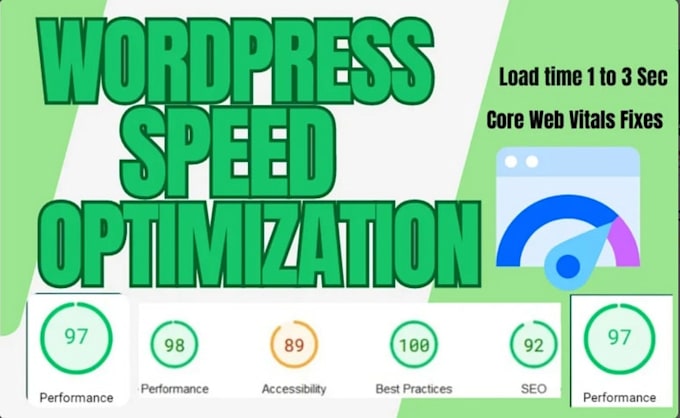 optimize wordpress speed and fix core web vitals for pagespeed insights 90 score