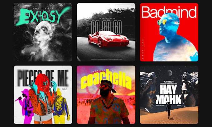 design a custom album cover art for your music release