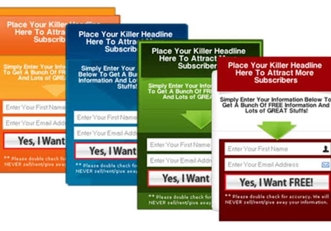 give you 25 professionally designed, CUSTOMIZABLE squeeze pages within 24h