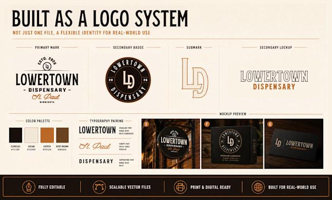 design a premium vintage logo and heritage badge