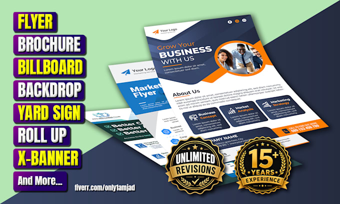 design a professional flyer or handout for your business