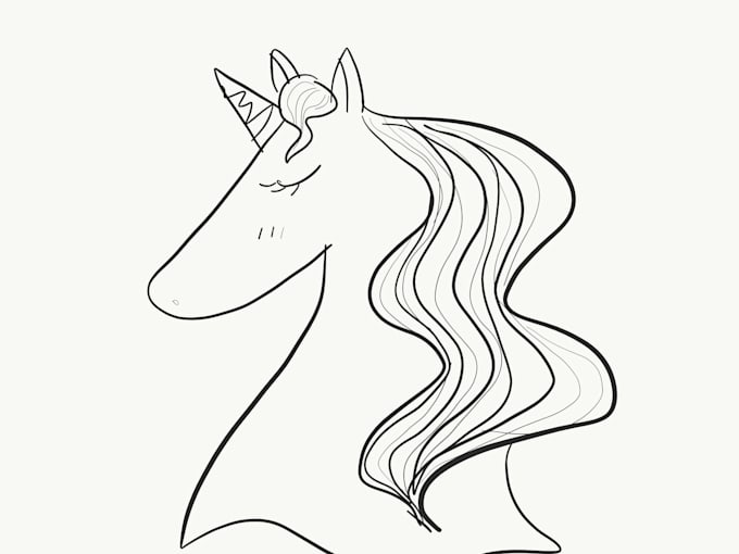 Draw line illustrations for coloring books by Zsleepyunicorn | Fiverr
