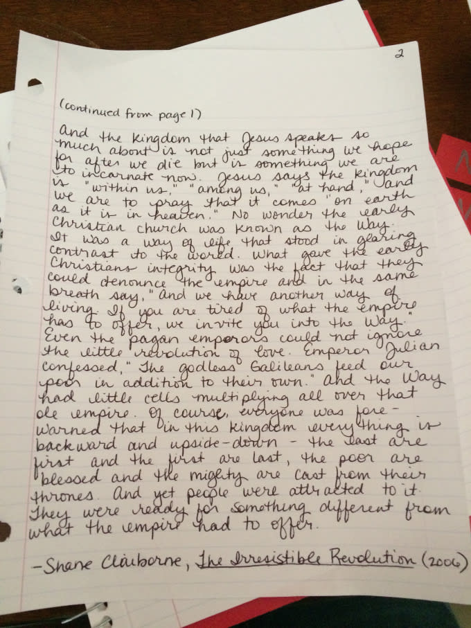 do attractive hand writing of your documents