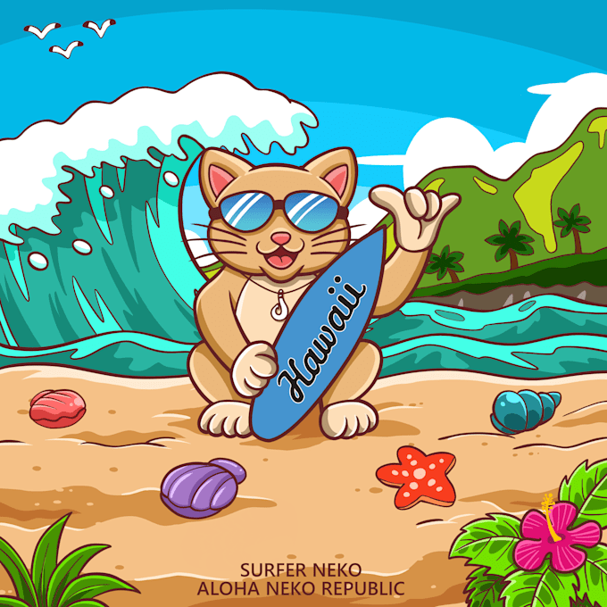 draw cartoon characters, games, nfts, or mascot illustration