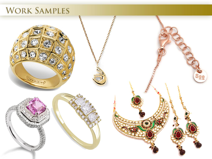 do touchups and background cleaning of jewellery, amazon etc