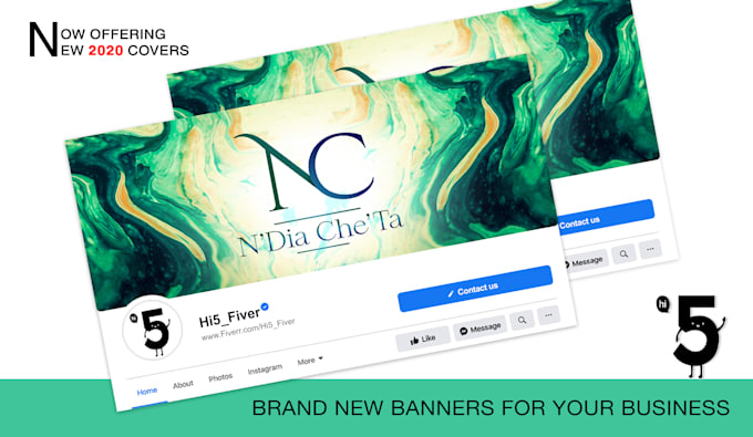 design a facebook cover with a free banner