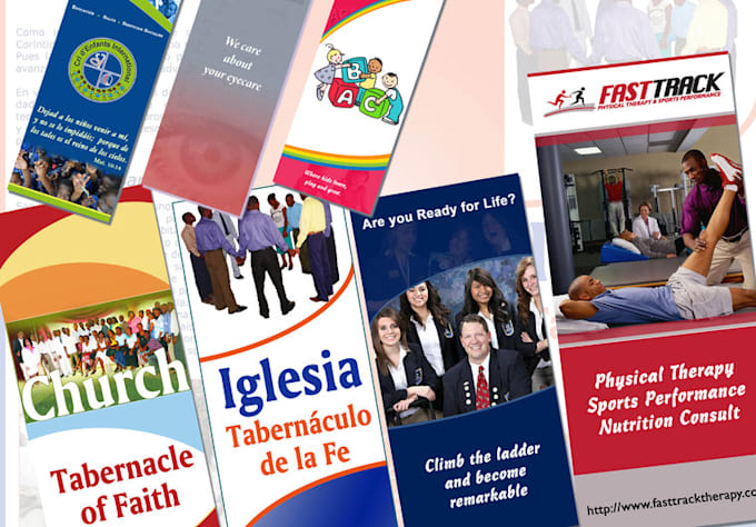 design a creative bifold or trifold brochure