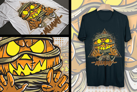 create creative colorful apparel and clothing t shirt design