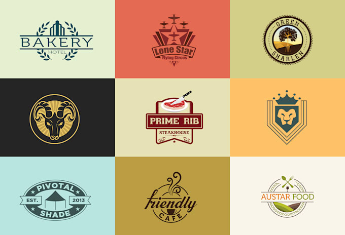 do the vintage and retro logo design