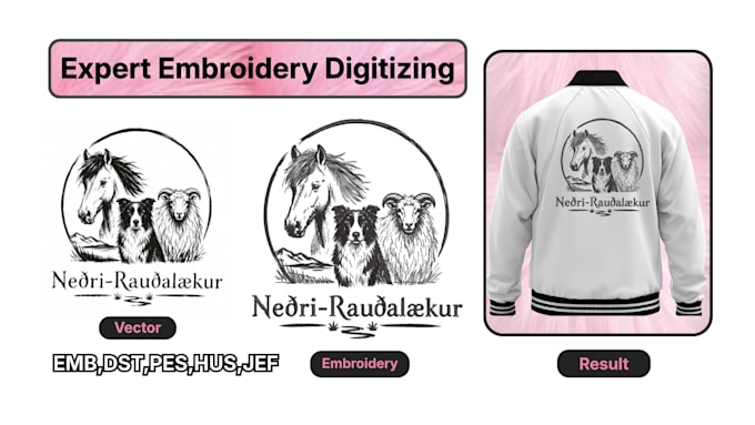do expert embroidery digitizing and logo conversion asap
