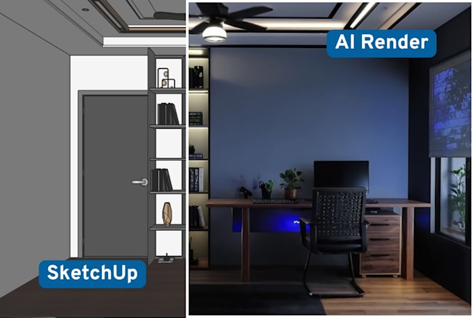 ai interior architectural rendering