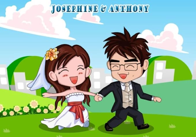 draw you a cute cartoon portrait or illustration
