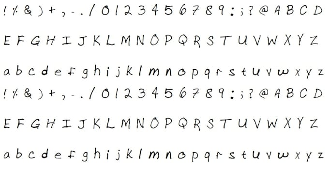 make font from your handwriting or form your own design