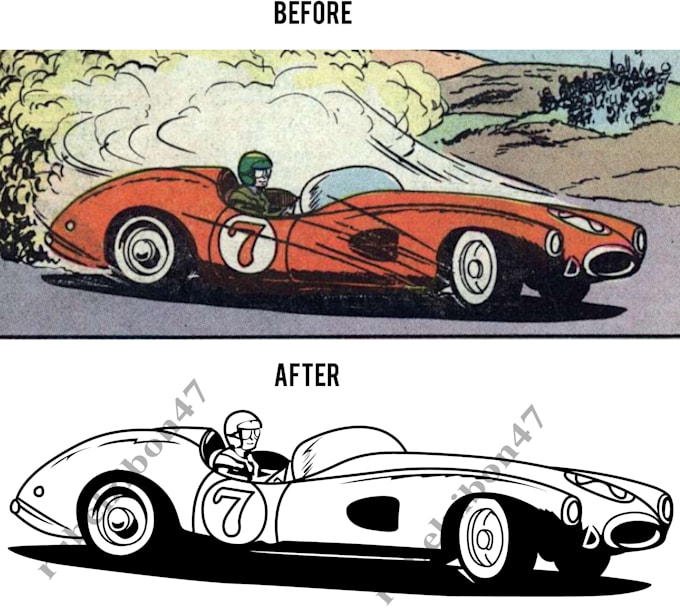 do any image to vector outline