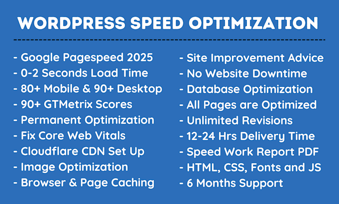 do wordpress speed optimization for google pagespeed insight