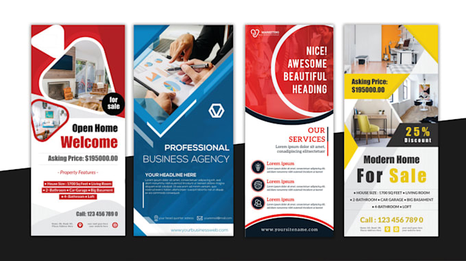 create a amazing roll up banner 24 hrs