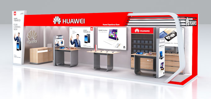 kiosk, exhibition stands and stalls in 3d design