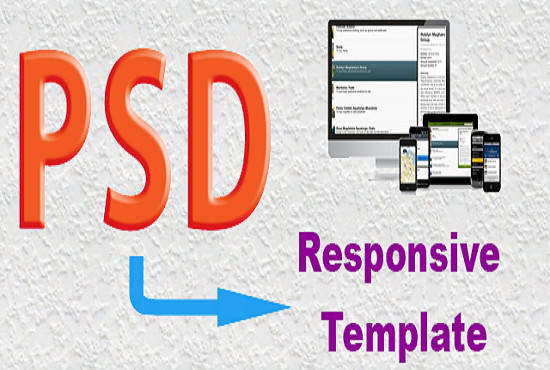 design psd to html with fully responsive