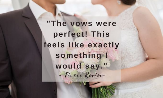be your wedding vows writer