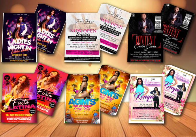 Design club and party flyers by Fanobeyg | Fiverr