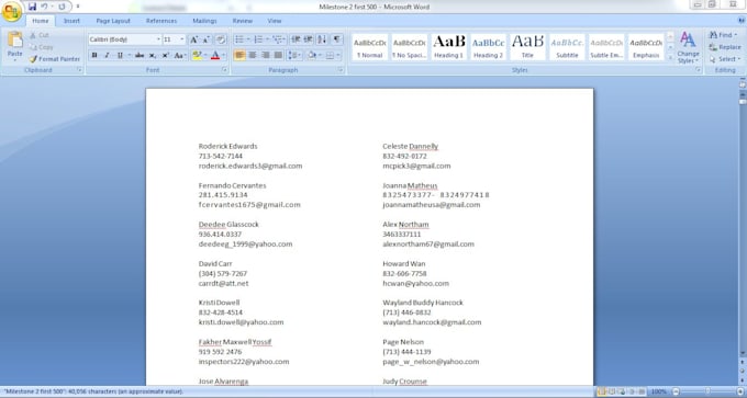 do data entry, excel, word, and database editing