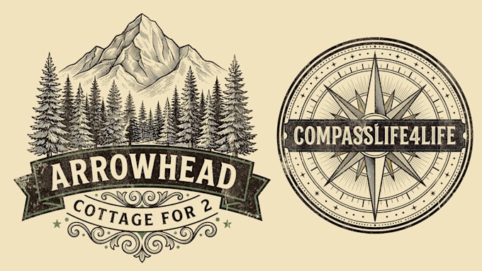 design retro vintage logo