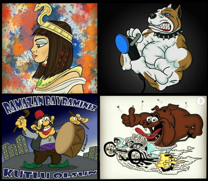 draw funny caricatures for you